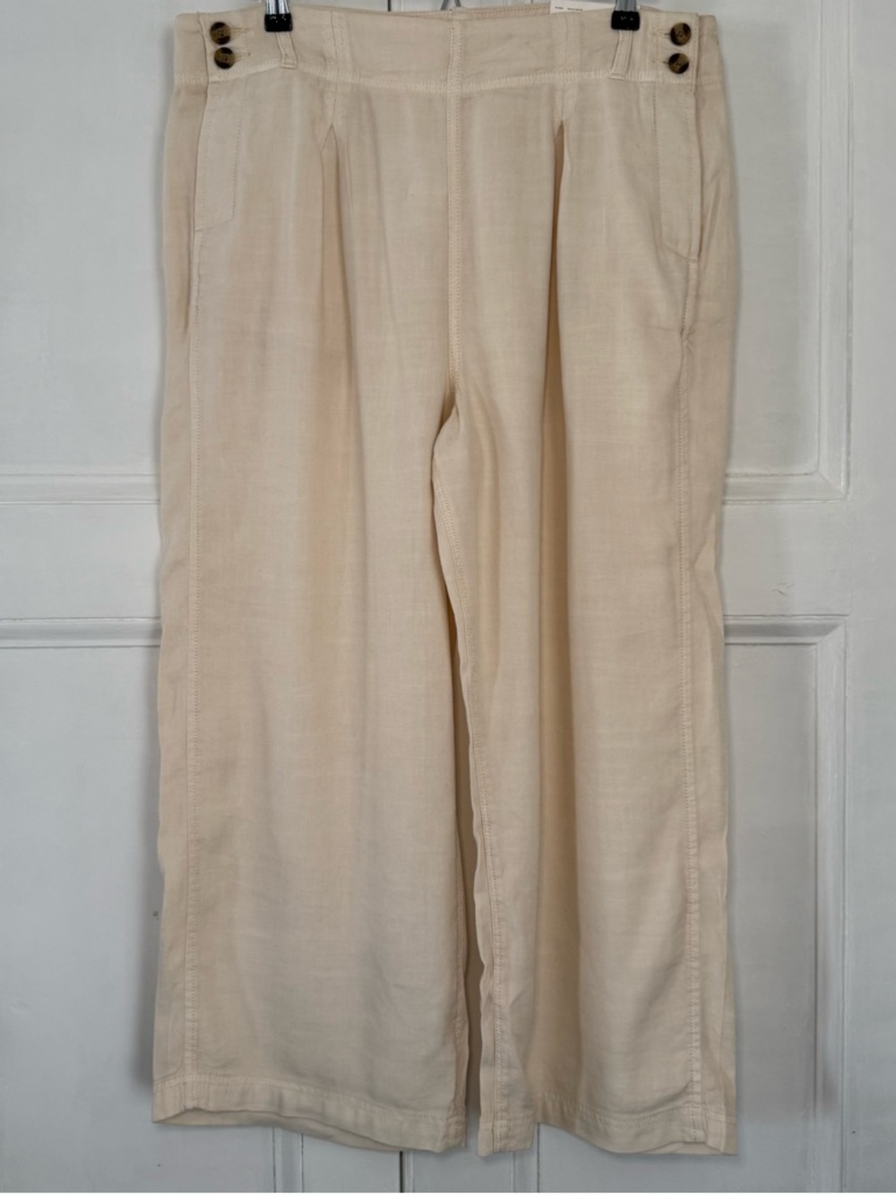 American Eagle NWT Hi-Rise Linen Blend Wide Leg Crop Pants - Size 16